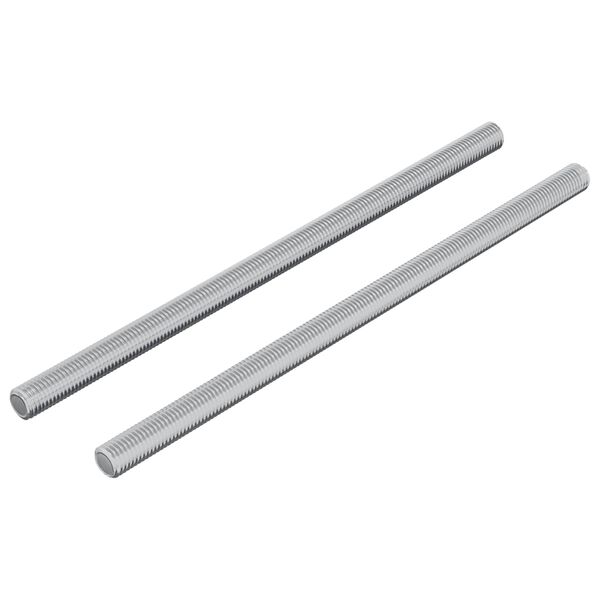 vidaXL Gewindestangen 2 Stk Silberfarben M6 x 120 mm Metall