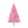 vidaXL Künstlicher vorbeleuchteter Weihnachtsbaum Rosa 240 cm PVC