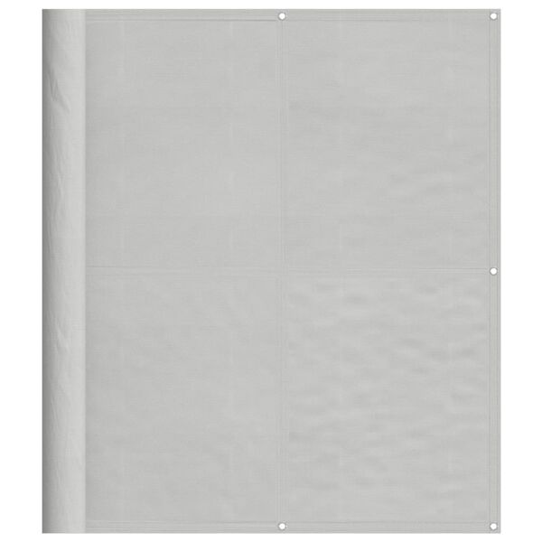 vidaXL Balkon-Sichtschutz Hellgrau 120x400 cm 100 % Polyester-Oxford