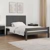 vidaXL Wand-Kopfteil Grau 127,5x3x60 cm Massivholz Kiefer