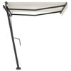 vidaXL Standmarkise Manuell Einziehbar 300x250 cm Creme