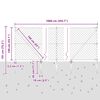 vidaXL Zaunpfosten Grau 10 x 1,4 m (60 x 60 mm Netz) Stahl und PVC