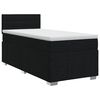 vidaXL Boxspringbett mit Matratze Schwarz 90 x 190 cm Stoff