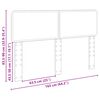 vidaXL Kopfteil Schwarz Eichen-Optik 90 cm Holzwerkstoff
