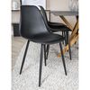Venture Home Esszimmerst&uuml;hle 2 Stk. Polar Kunststoff Schwarz