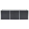 vidaXL Garten-Hochbeet Anthrazit 240 x 80 x 77 cm Verzinkter Stahl