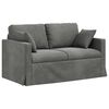 vidaXL Sofa Dunkelgrau 138 x 78 x 80 cm Samt