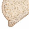 vidaXL Stufenmatten 20 Stk. 56x17x3 cm Creme Halbrund