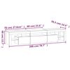 vidaXL TV-Schrank mit LED-Leuchten Sonoma-Eiche 200x36,5x40 cm