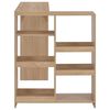 vidaXL Bartisch mit Beweglichem Regal Eichenbraun 138x39x110 cm
