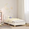 vidaXL Kinderbettgestell mit Kopfteil Creme 80 x 160 cm Schafstoff