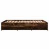 vidaXL Bettgestell ohne Matratze R&auml;uchereiche 140x200 cm Holzwerkstoff