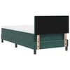 vidaXL Boxspringbett mit Matratze Dunkelgr&uuml;n 80 x 200 cm Samt