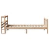 vidaXL Massivholzbett ohne Matratze 100x200 cm Kiefernholz
