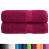 vidaXL Premium Handt&uuml;cher SOLUND 2 Stk. Bordeaux 50x100 cm 600 g/m&sup2;