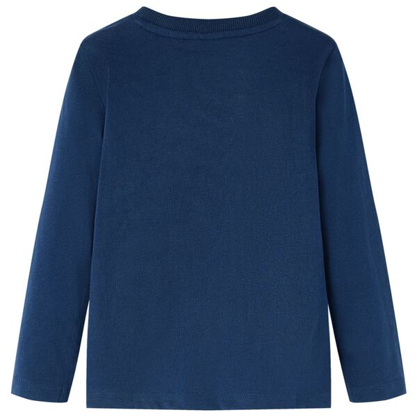 Kinder-Langarmshirt Marineblau 104