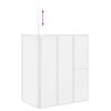 vidaXL Duschwand L-Form 70x120x137 cm 4-teilig Faltbar
