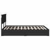 vidaXL Aufbewahrungsbett Schwarz 140 x 190 cm Holzwerkstoff
