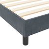 vidaXL Boxspringbett mit Kopfteil Dunkelgrau 120 x 200 cm Samt
