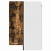 vidaXL H&auml;ngeschrank Ger&auml;ucherte Eiche und Wei&szlig; 57 x 57 x 80 cm