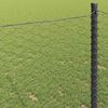 vidaXL Hexagonzaun Grau 0,6 x 100 m PVC