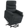 vidaXL Massagesessel mit Aufstehhilfe Dunkelgrau Stoff