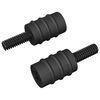 vidaXL Abstandsschraube 12 stk. Schwarz M4 Gummi und Stahl