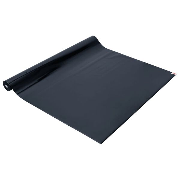 vidaXL Fensterfolie Statisch Matt Schwarz 60x1000 cm PVC