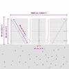 vidaXL Zaunpfosten Gr&uuml;n 50 x 0,8 m (25 x 25 mm Maschen) Stahl und PVC