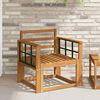 vidaXL Outdoor-Sofa Massivholz Akazie Natur