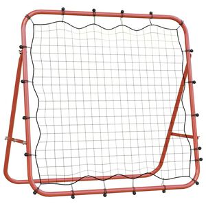 vidaXL Fu&szlig;ball-Rebounder Verstellbar 96x80x96 cm Stahl und PE