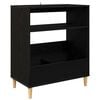 vidaXL Plattenspieler Stand Schwarz Eichen-Optik 71 x 39,5 x 83 cm