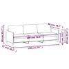 vidaXL 3-Sitzer-Sofa Dunkelgr&uuml;n 180 cm Samt