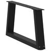 vidaXL Couchtischbeine V-Form 2 St&uuml;ck Schwarz 60x(30-31,3) cm Stahl