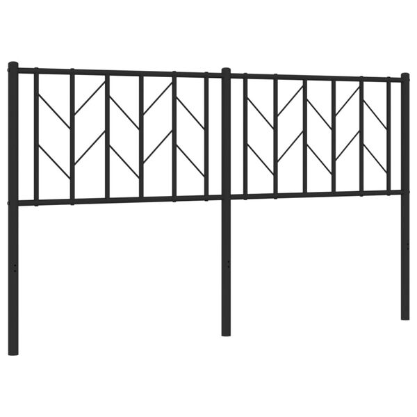 vidaXL Ersatz-Kopfteil Metall Schwarz 150 cm