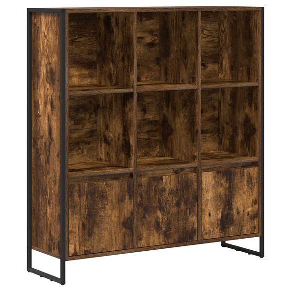 vidaXL B&uuml;cherregal 2 pcs Raucharbe 99,5 x 30 x 108 cm Holzwerkstoff