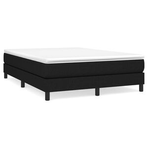 vidaXL Boxspringbettgestell Schwarz 140x190 cm Stoff