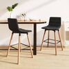 vidaXL Barhocker 2 Stk. Dunkelgrau Stoff