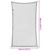 vidaXL Anh&auml;ngernetz mit Gummiseil Schwarz 6x3,5 m PP