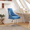 vidaXL Esszimmerstuhl Drehbar Blau Stoff
