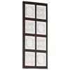 vidaXL Handgeschnitztes Wandpaneel MDF 40x80x1,5 cm Braun und Wei&szlig;