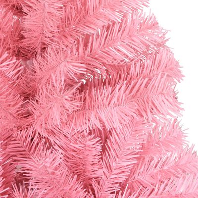 vidaXL Künstlicher Weihnachtsbaum mit Ständer Rosa 180 cm PVC