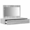 vidaXL Schminktisch mit Schubladen Grau 100 x 40 x 70 cm Holzwerkstoff