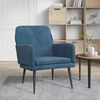 vidaXL Sessel Blau 62x79x79 cm Samt