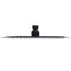 vidaXL Regenbrause Edelstahl 25 cm Rund Schwarz