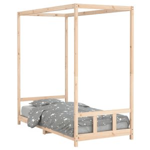 vidaXL Kinderbett 90x190 cm Massivholz Kiefer