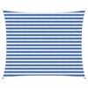 vidaXL Sonnensegel 2,5 x 3,5 m HDPE Rechteckig Blau und Wei&szlig;