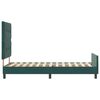 vidaXL Boxspringbett mit Kopfteil Dunkelgr&uuml;n 90 x 190 cm Samt