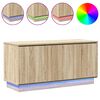 vidaXL TV-Schrank mit LED Sonoma-Eiche 100 x 38 x 49 cm Holzwerkstoff
