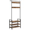 vidaXL Garderobenst&auml;nder Altholz 75 x 34 x 184 cm Holzwerkstoff